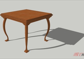 造型桌SU建模教程-无插件系列